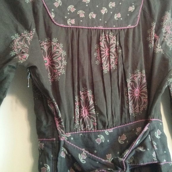 Anthro Viola 100% Cotton Peasant Dress Size 0 Cottagecore Prairiecore Boho Folk - Picture 7 of 16